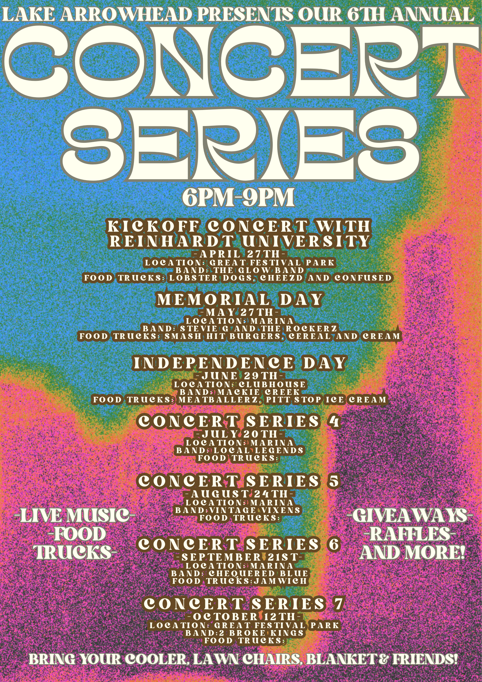 2024 Summer Concert Series Flyer
