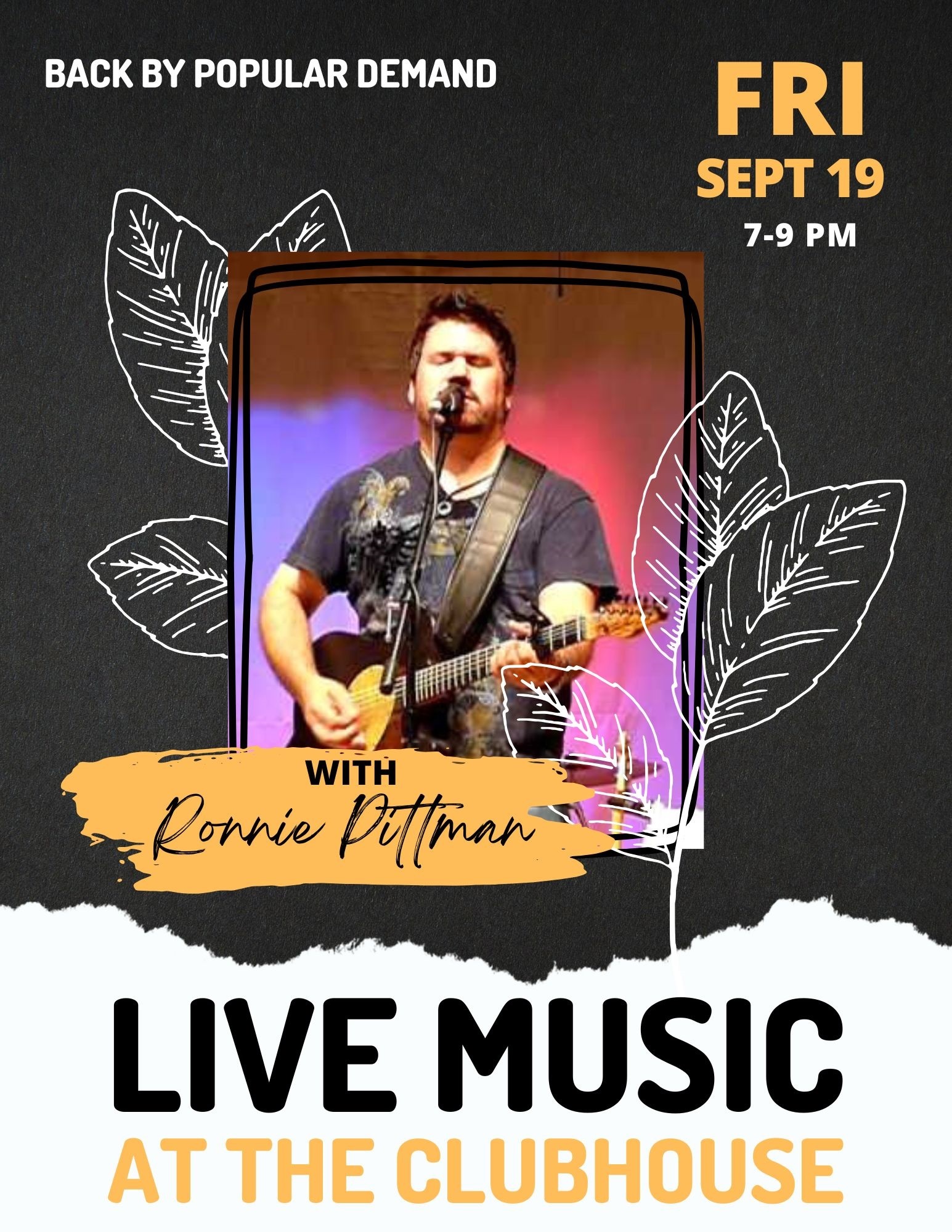 2025 Live Music Ronnie SEPT
