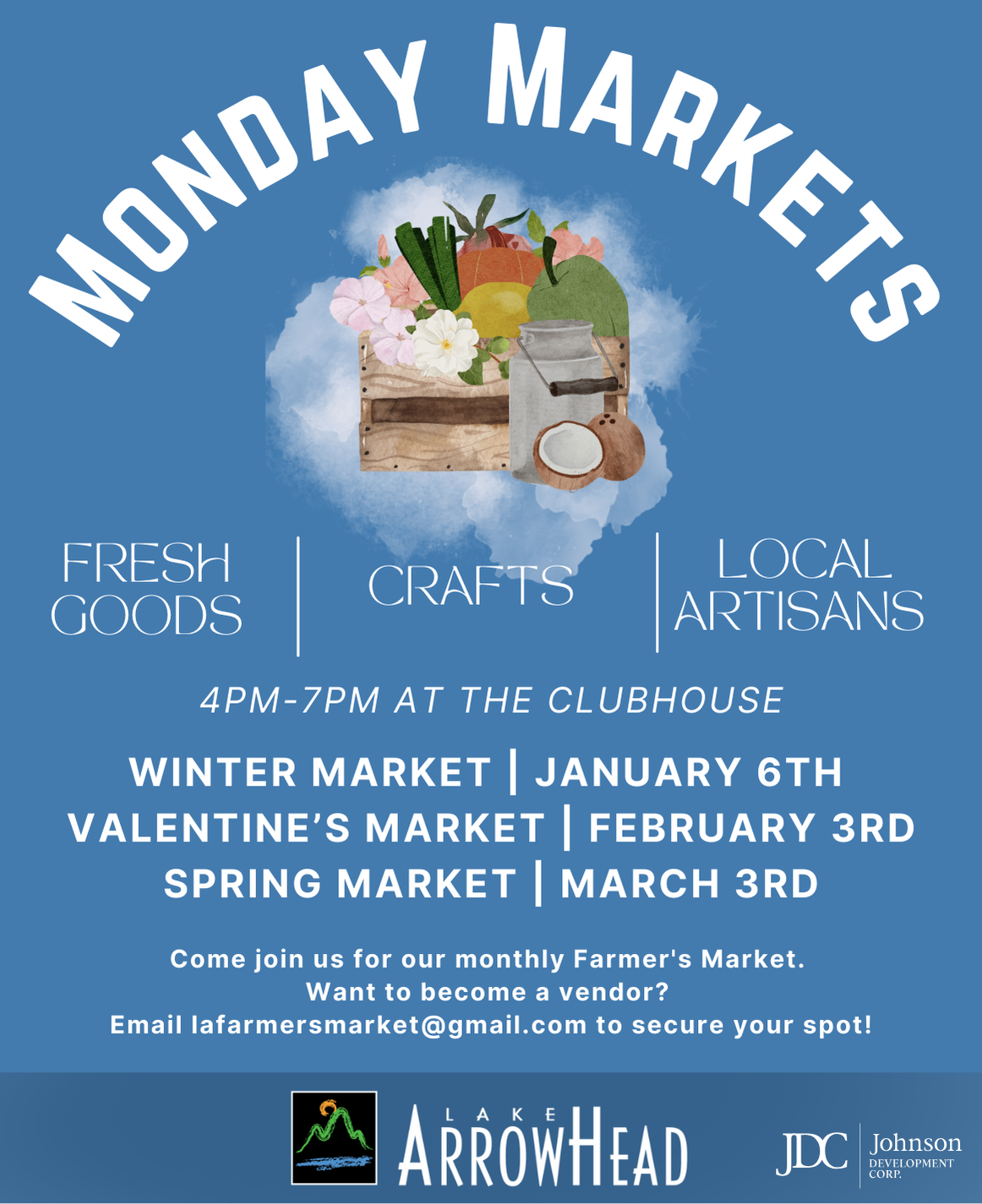 2025 Winter Indoor Market Schedule 