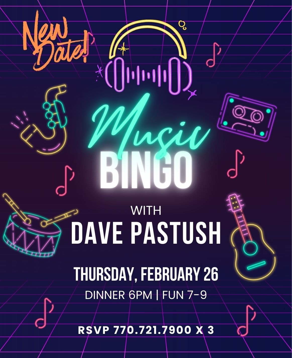 2026 Music Bingo FEB NEW DATE