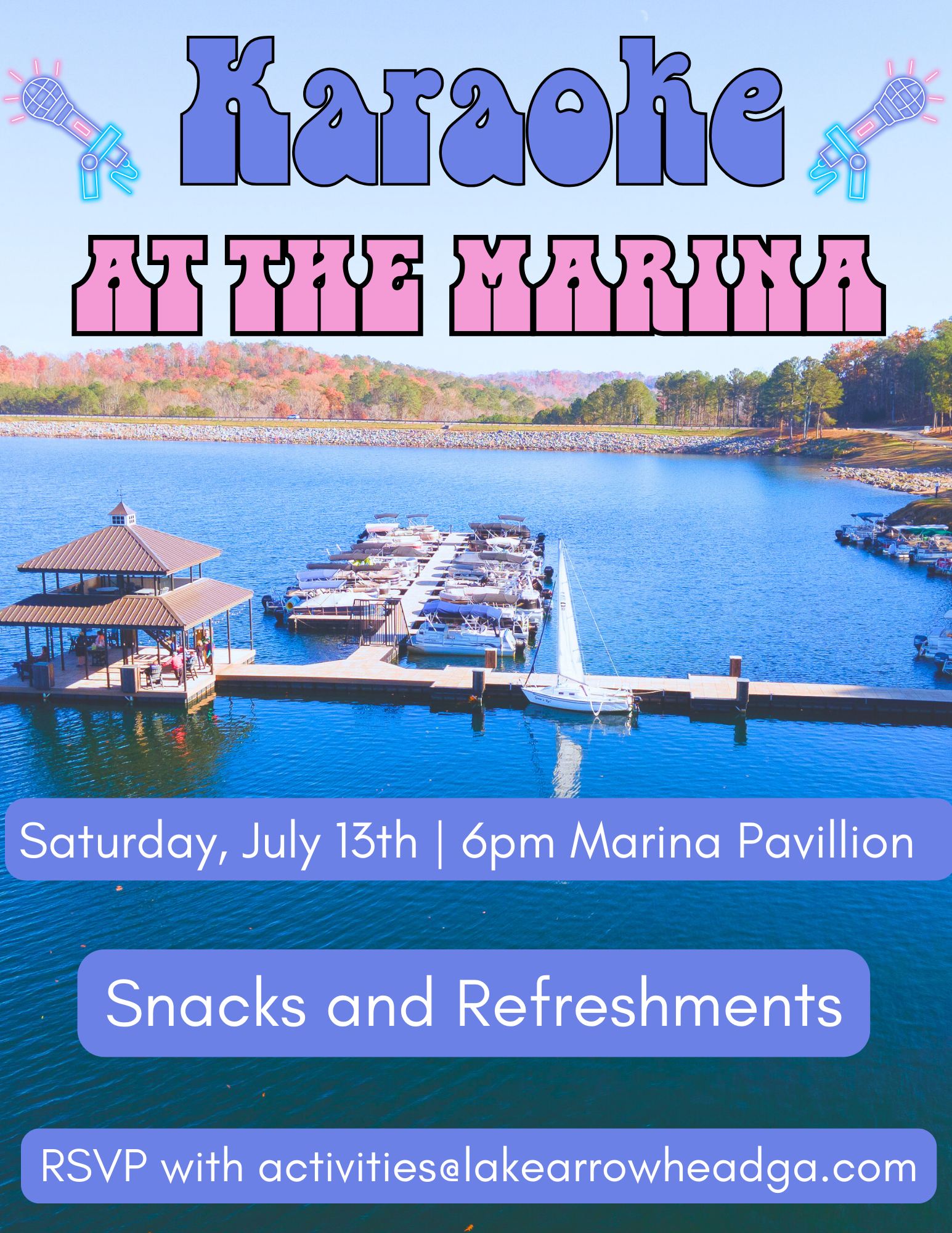 Karaoke at the Marina Pavillion July 13th 