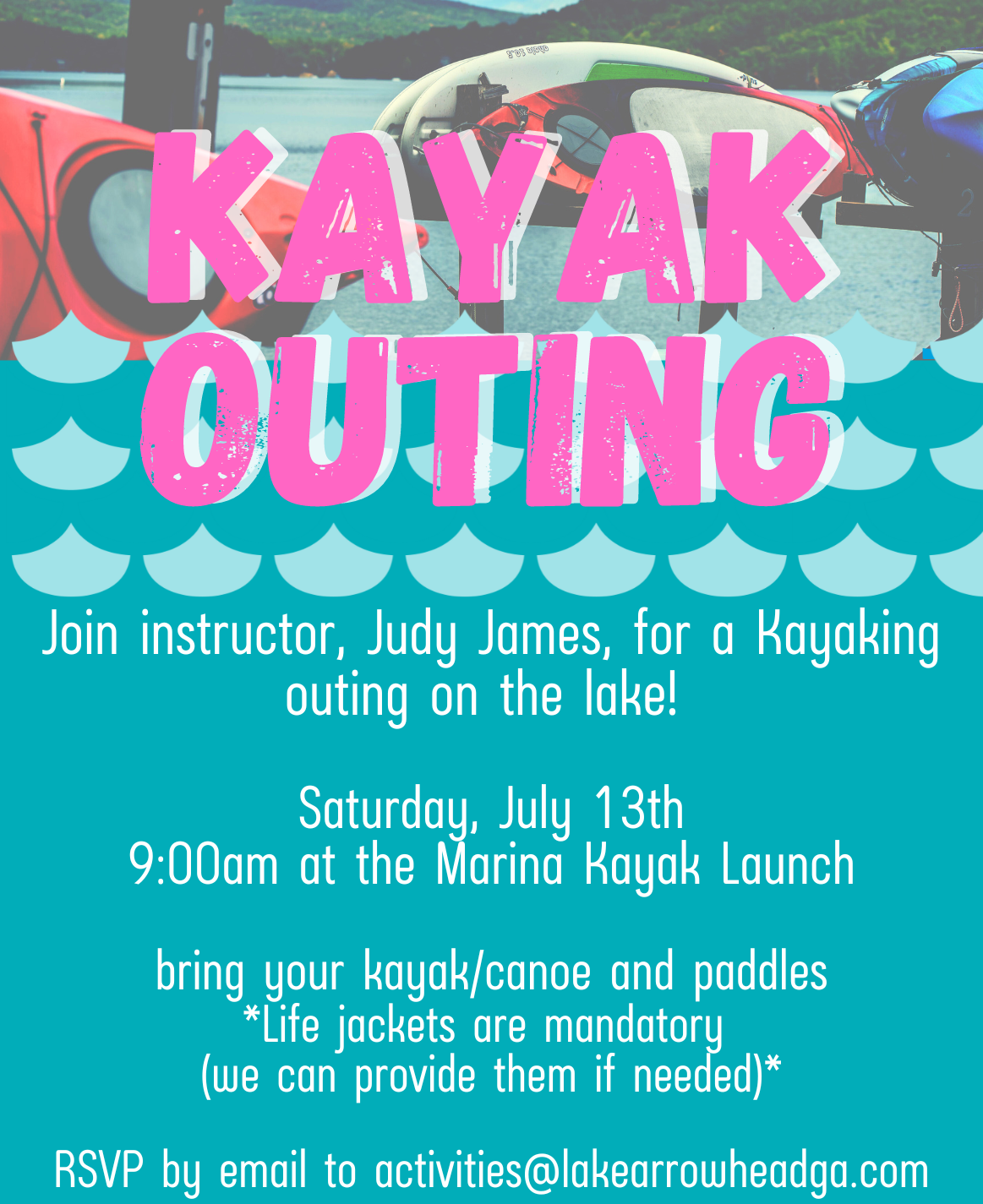 Kayak Outing July 13th 