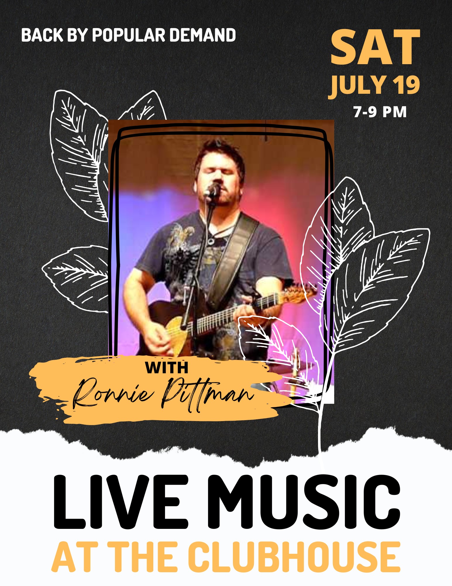 Live music with Ronnie Pittman