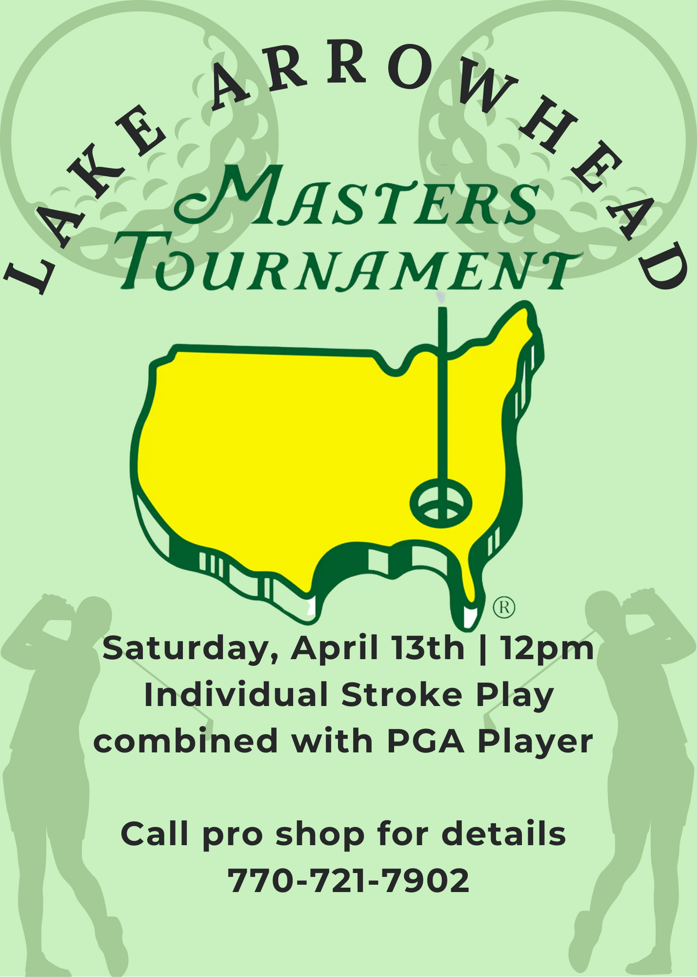Masters Tournament April 13th