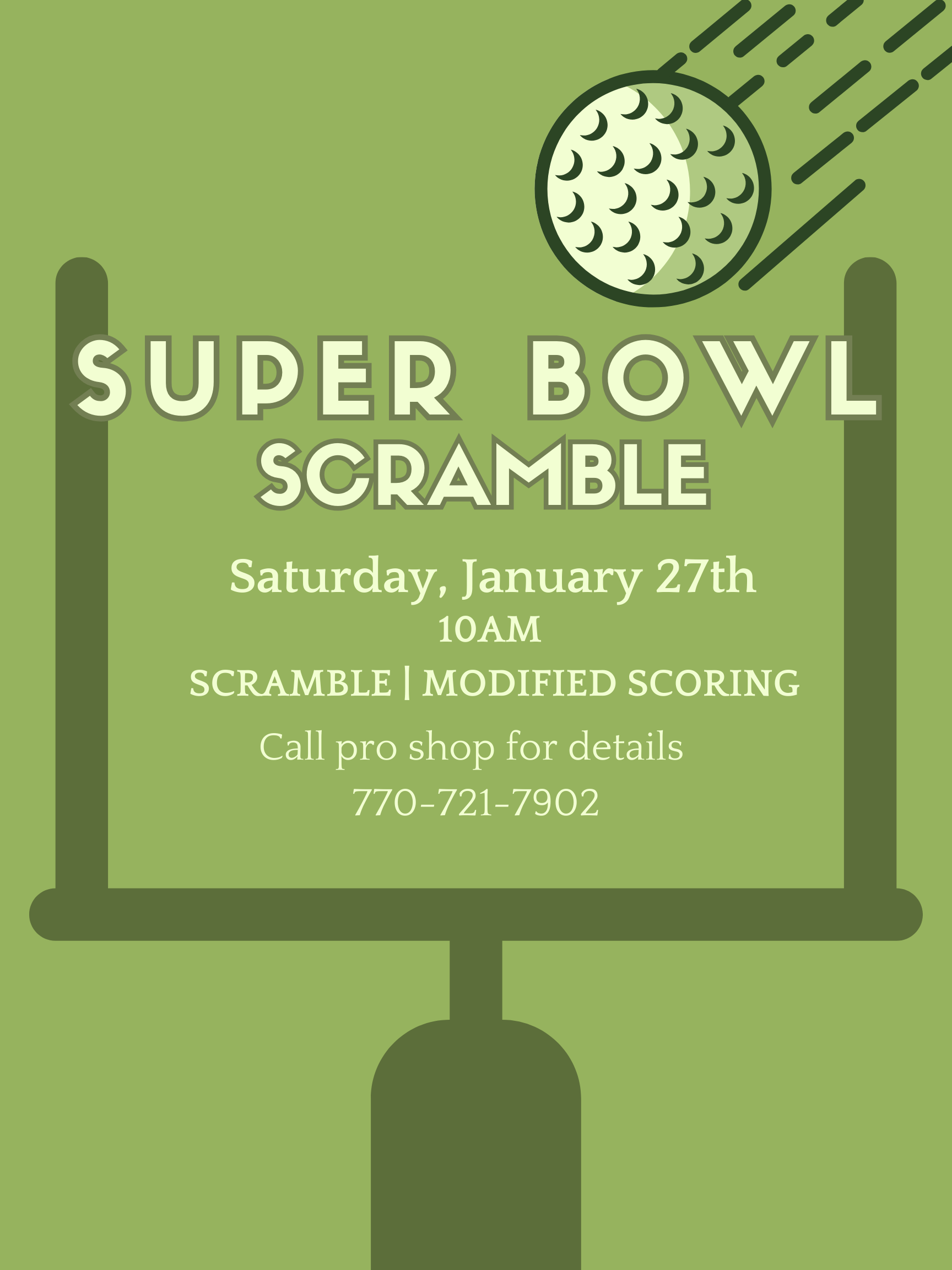 Super Bowl Scramble January 27th